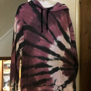 PINK tie dye hoodie